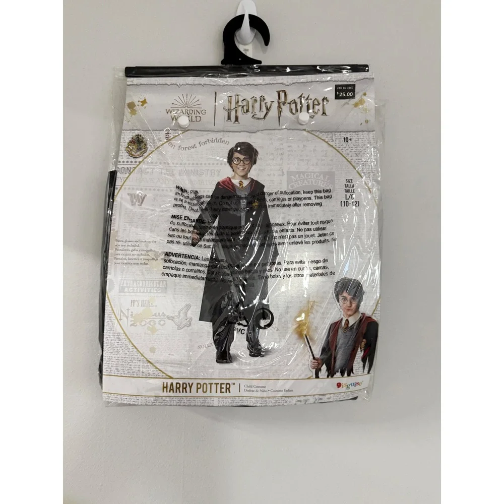 Harry Potter Costume Child L/XL 10/12 Halloween Wizarding‎ World NEW